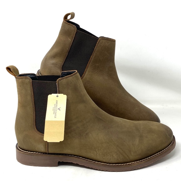 American Eagle AE Chelsea Boot Men\'s Size Leather Brown Mid Top ALSU01305 main image 7